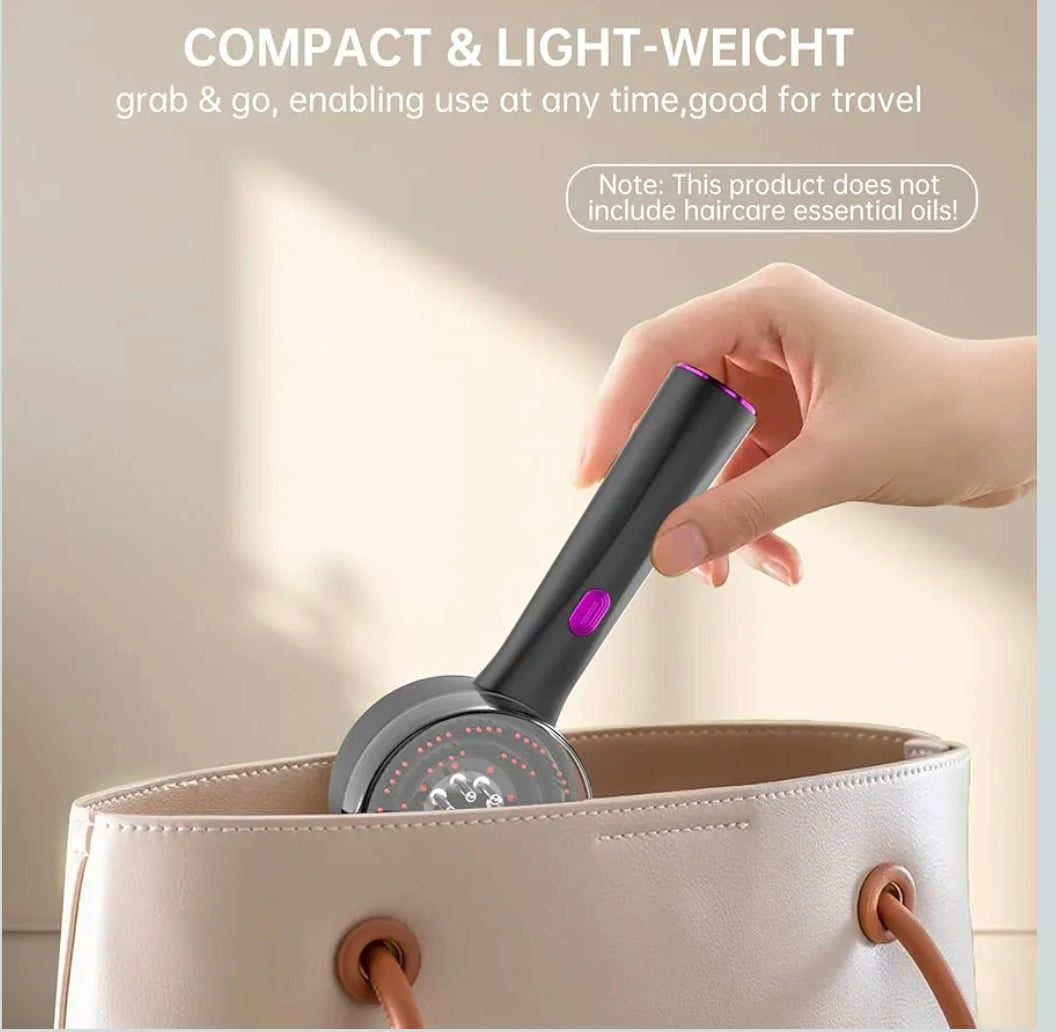 Premium Head Scalp Electric Massager Comb | Scalp Massaging Brush with 2 In 1 Hair Oil Applicator | IPX7 Waterproof,Portable Deep Massager For Hair & Head Relaxation at Home | Shiatsu Massage for Hair Growth/Stress Relax