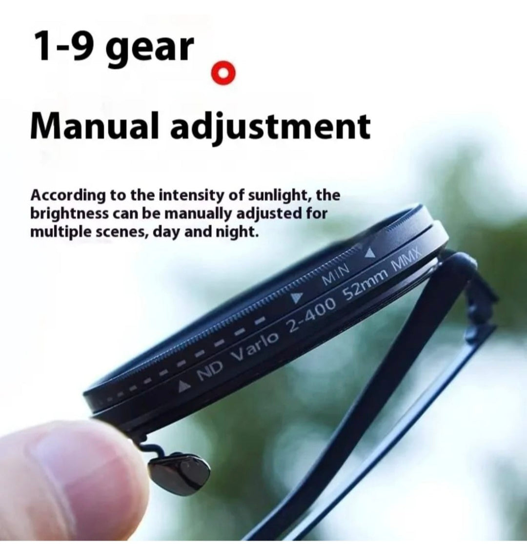 Eyesace Adjustable Tint Sunglasses for Men, Adjusta Shades Glasses, Adjustable Polarized Sunglasses