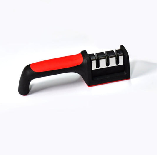 Three-Stage Handheld Knife Sharpener – Ergonomic Handle, Non-Slip Base
