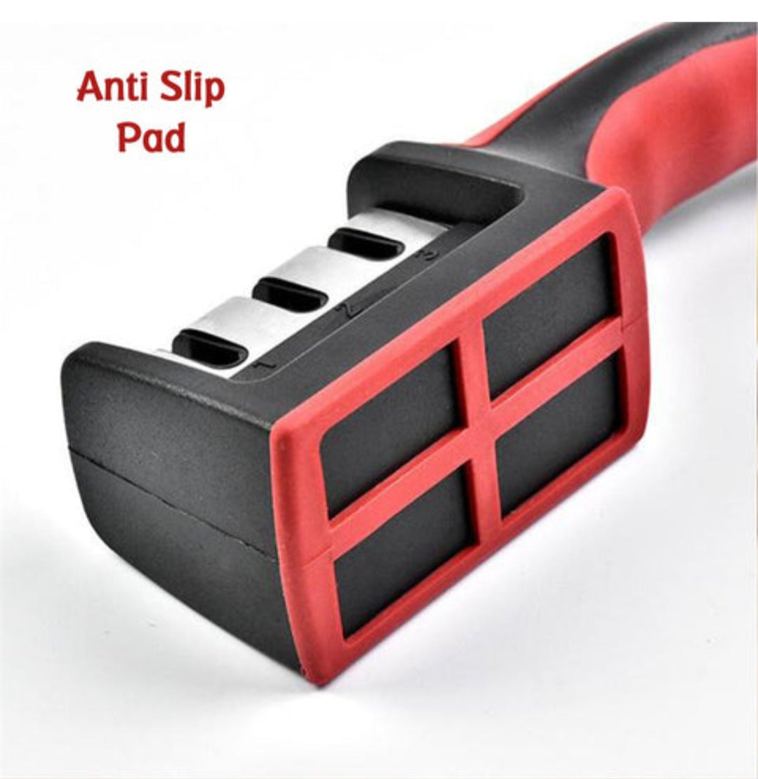 Three-Stage Handheld Knife Sharpener – Ergonomic Handle, Non-Slip Base
